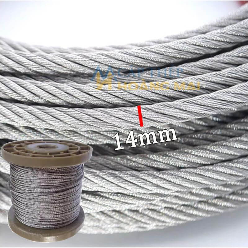 cáp inox 304 14mm